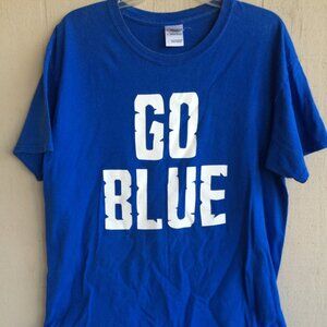 Vintage Go Blue Go Home duke blue devils university shirt retro tee